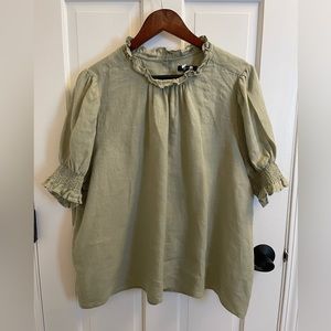 Light Green J. Crew Blouse Size 2X